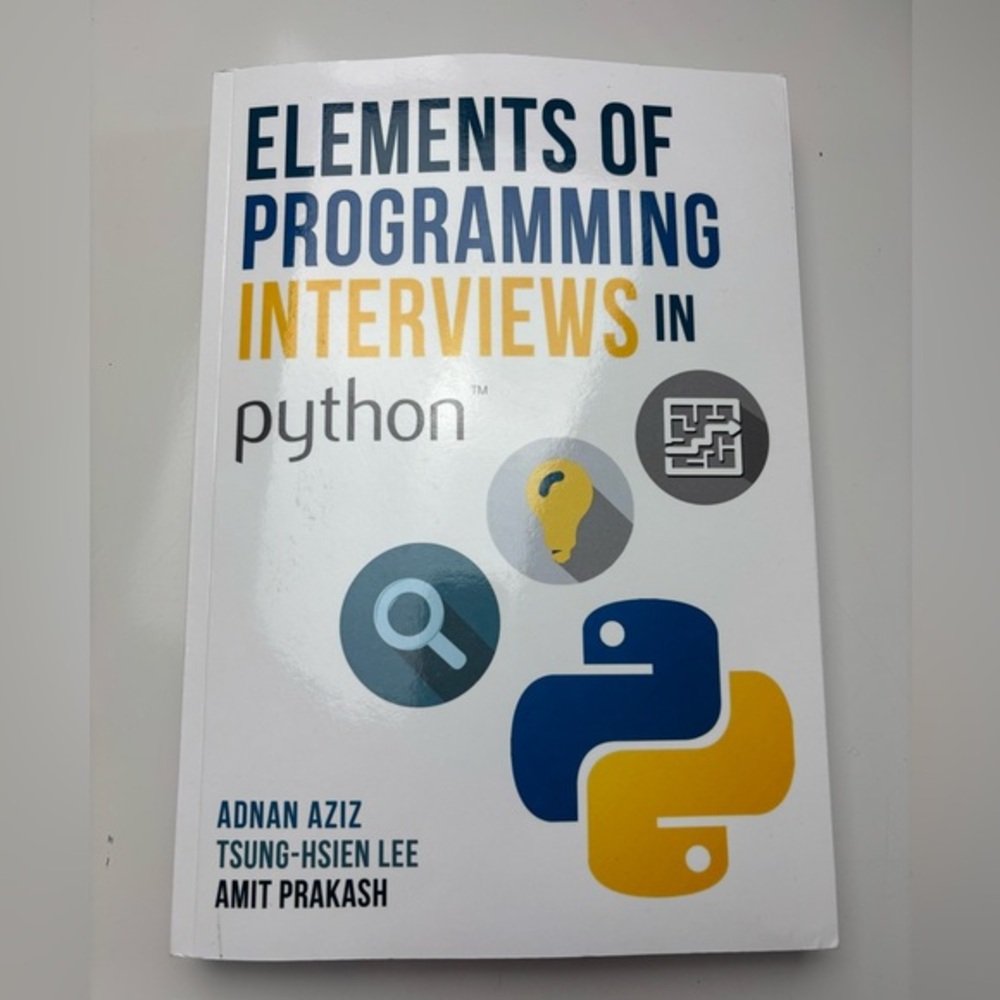 Elements Programing interviews in python